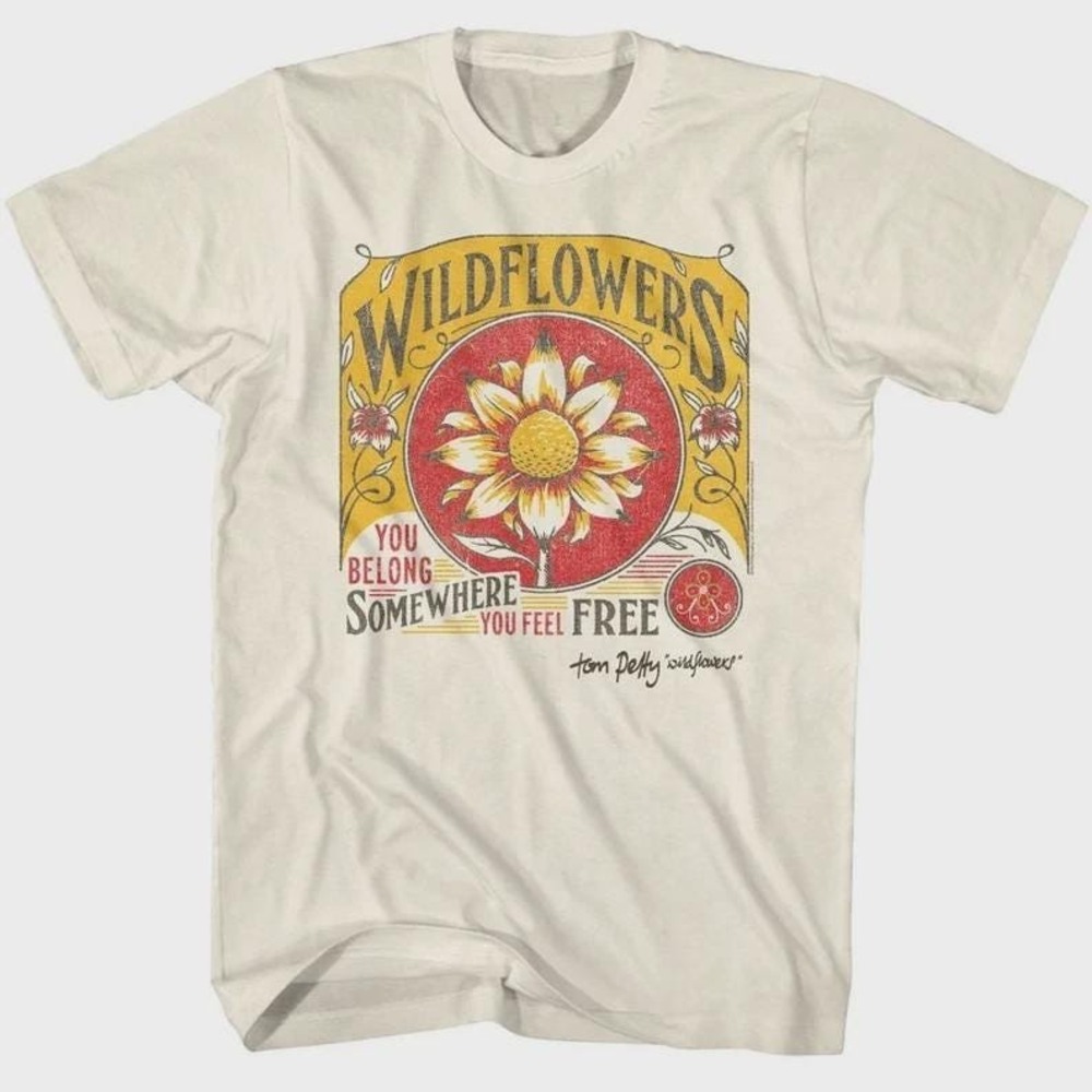 Sfa KAh 2Tom Petty Wildflowers Natural T Lufab Mse Tshirt